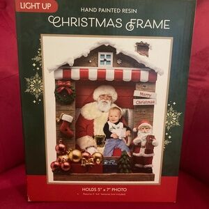 NIB LED Hand Painted Christmas Frame!